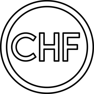 İsviçre frangı ikonu, İsviçre ve Lihtenştayn 'ın para birimi ve yasal ihalesi