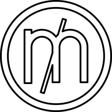 Değirmen madeni para simgesi, bazen muhasebede kullanılan para birimi