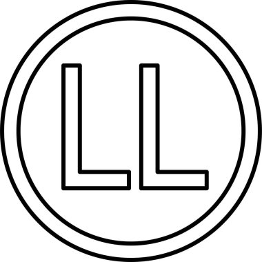 Lübnan sikke vektör simgesi, Lübnan para birimi