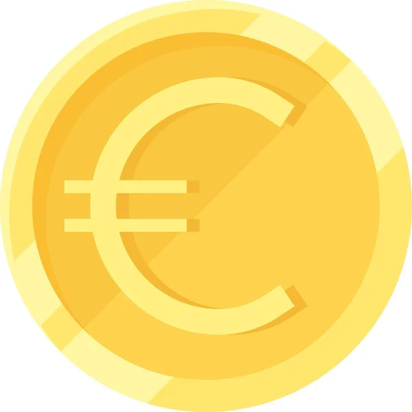 Euro Coin Official Currency Member States European Union — Stock Vector