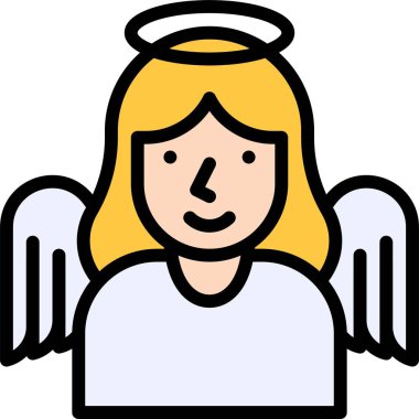 Melek kostümü, Cadılar Bayramı kostüm partisi vektör çizimi