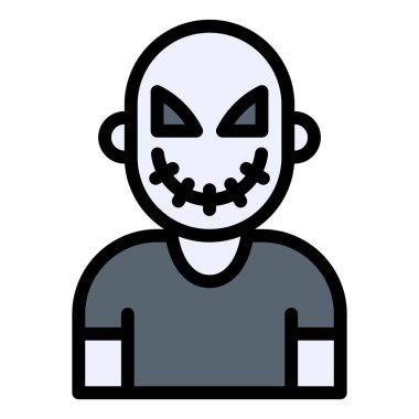 Ağız dikişli kostüm, Cadılar Bayramı kostümlü parti temsilcisi çizimi