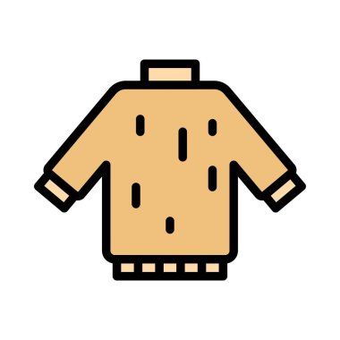 Yün giysi ikonu, Şükran Günü ile ilgili vektör çizimi