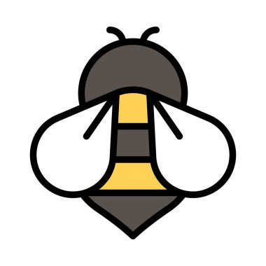 Arı simgesi, Şükran Günü bağlantılı vektör illüstrasyonu