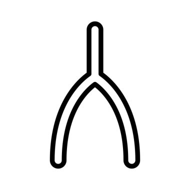 Lades kemiği simgesi, Şükran Günü vektör illüstrasyonu