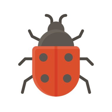 Uğur böceği simgesi, Şükran Günü ile ilgili vektör illüstrasyonu