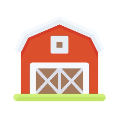 Barn simgesi, Şükran Günü bağlantılı vektör illüstrasyonu