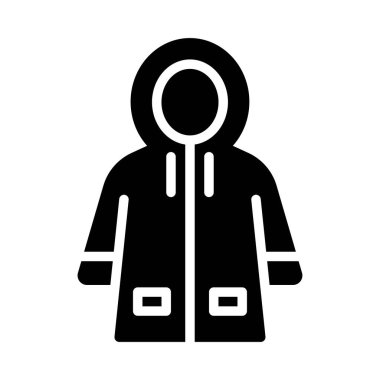 Yağmurluk simgesi, Şükran Günü bağlantılı vektör illüstrasyonu