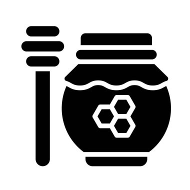 Bal küpü simgesi, Şükran Günü bağlantılı vektör illüstrasyonu