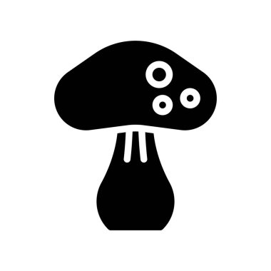 Mantar simgesi, Şükran Günü ile ilgili vektör illüstrasyonu