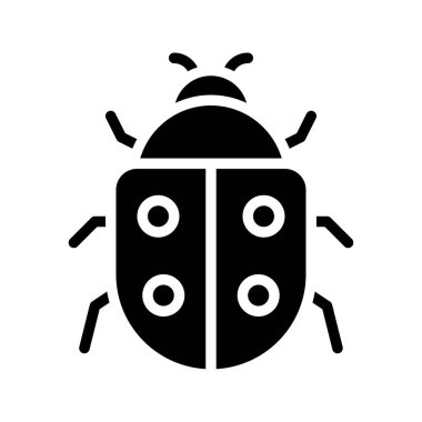 Uğur böceği simgesi, Şükran Günü ile ilgili vektör illüstrasyonu