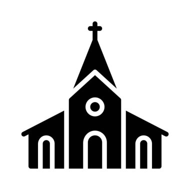 Kilise simgesi, Şükran Günü bağlantılı vektör illüstrasyonu