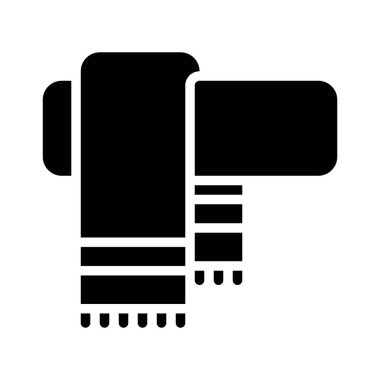 Havlu simgesi, Şükran Günü bağlantılı vektör illüstrasyonu