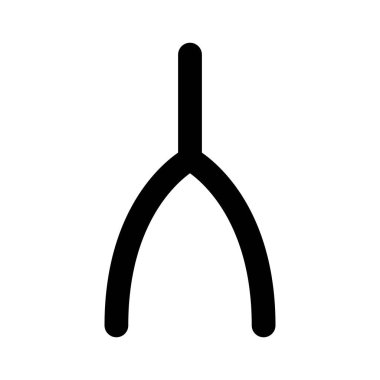 Lades kemiği simgesi, Şükran Günü vektör illüstrasyonu