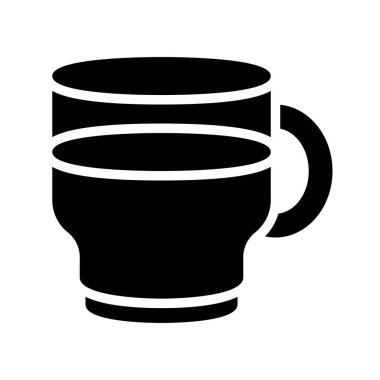 Sıcak şarap ikonu, Şükran Günü bağlantılı vektör illüstrasyonu