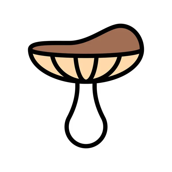 Mushroom Icon Thanksgiving Related Vector Illustration — Stock Vector