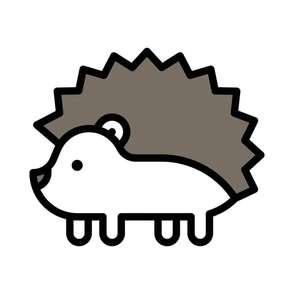 Porcupine Ikon Thanksgiving Relaterade Vektor Illustration — Stock vektor
