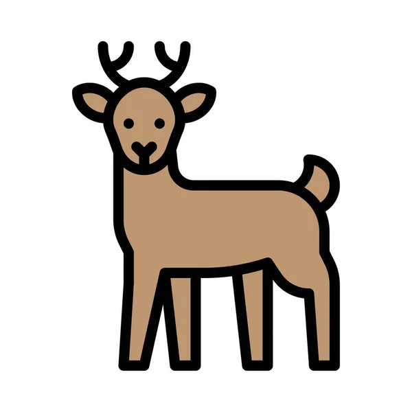 Deer图标 感恩节相关病媒图解 — 图库矢量图片