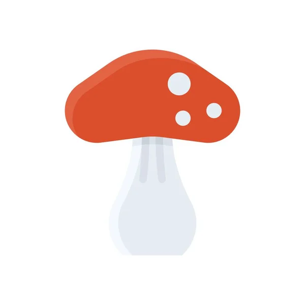 Mushroom Icon Thanksgiving Related Vector Illustration — Stock Vector