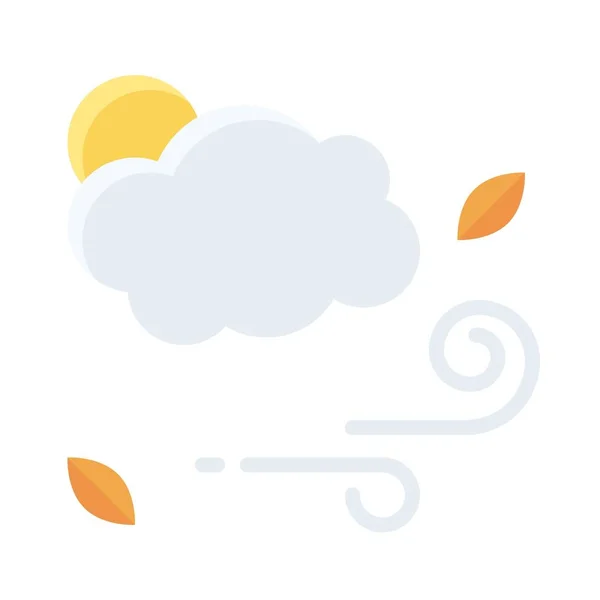 Viento Soplando Icono Ilustración Vectorial Relacionada Con Acción Gracias — Vector de stock