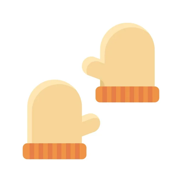 Mittens Icon Thanksgiving Related Vector Illustration — 스톡 벡터