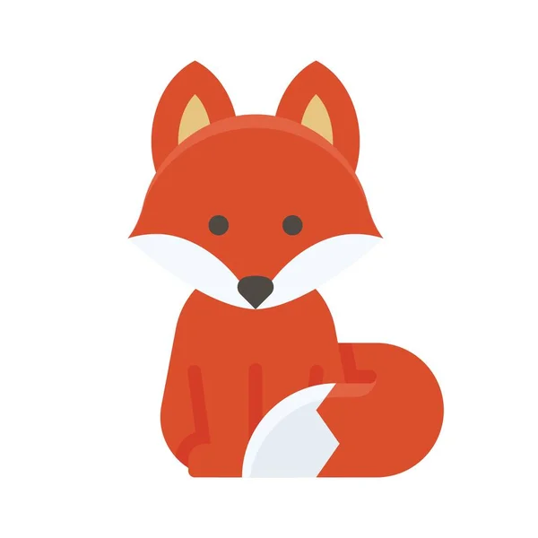 Fox Symbol Thanksgiving Bezogene Vektorillustration — Stockvektor
