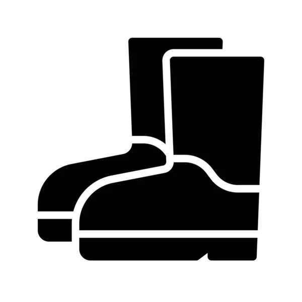 Boots Ikona Święto Dziękczynienia Związane Wektor Ilustracja — Wektor stockowy