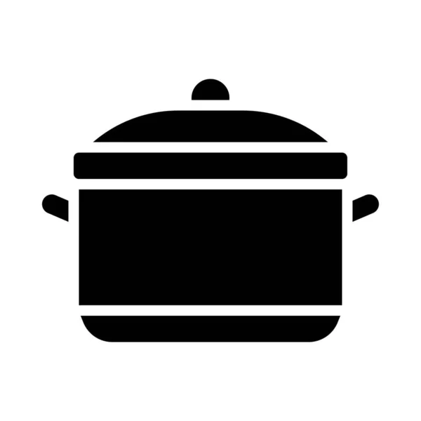 Cooking Pot Icon Thanksgiving Related Vector Illustration — Stock Vector