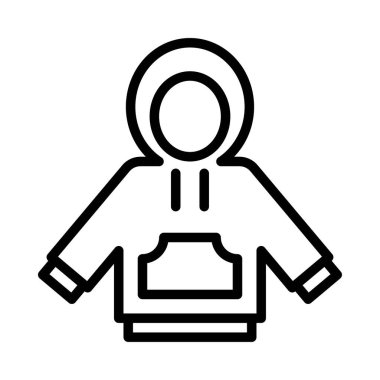 Hoody simgesi, Şükran Günü bağlantılı vektör illüstrasyonu