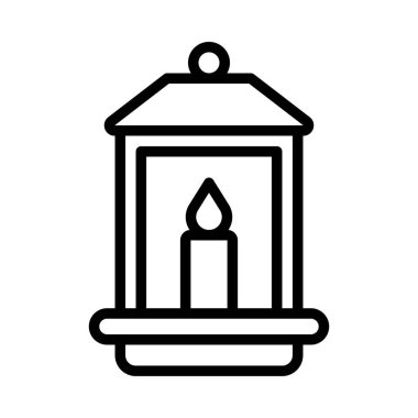 Fener simgesi, Şükran Günü bağlantılı vektör illüstrasyonu