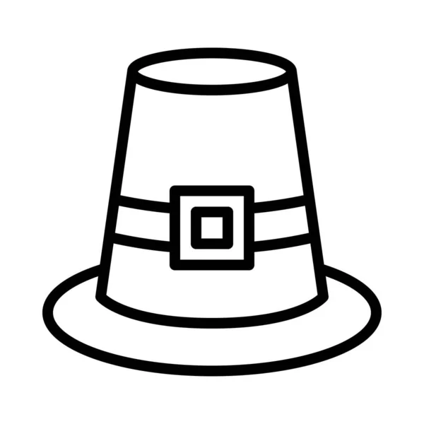カクテル帽子のアイコン 感謝祭関連のベクトルイラスト — ストックベクタ