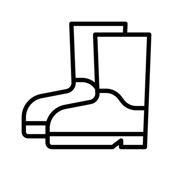 Stiefel Symbol Thanksgiving Bezogene Vektorillustration — Stockvektor