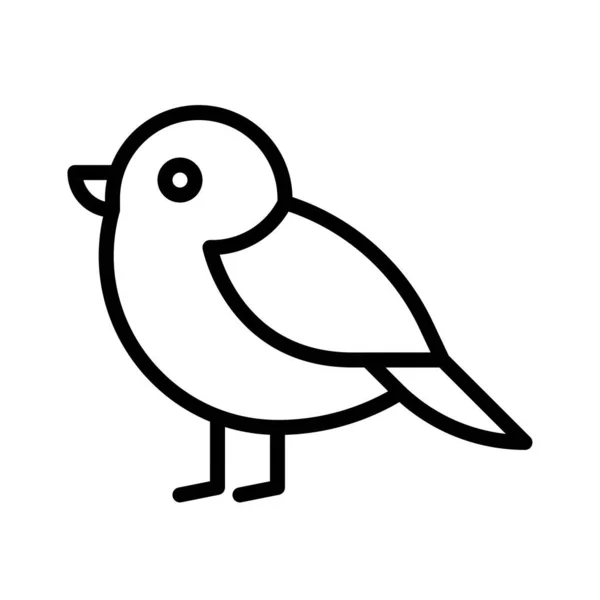 Icono Pájaro Robin Rojo Ilustración Vectorial Relacionada Con Acción Gracias — Vector de stock