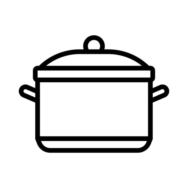 Cooking Pot Icon Thanksgiving Related Vector Illustration — Stock Vector