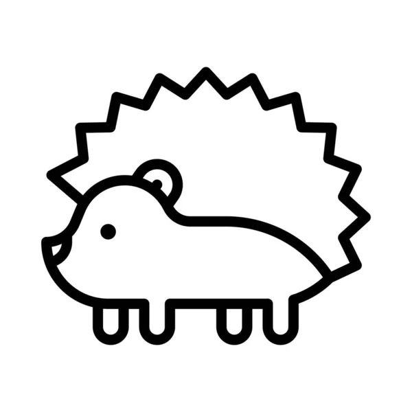 Ikone Des Stachelschweins Vektorillustration Thanksgiving — Stockvektor