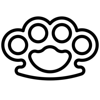 Knuckle simgesi, Protestoya bağlı vektör illüstrasyonu