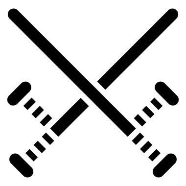 Baton simgesi, Protesto bağlantılı vektör illüstrasyonu