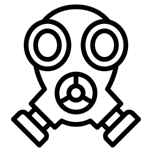 Gasmasken Symbol Protest Bezogene Vektorillustration — Stockvektor