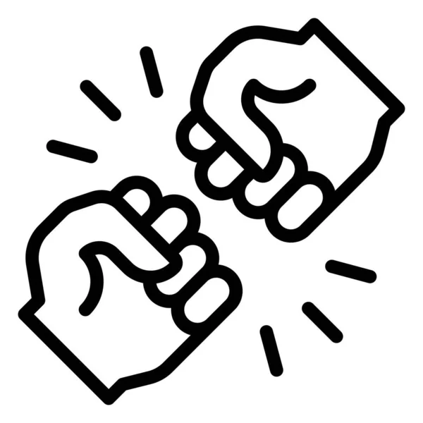 Fist Crashing Icon Διαμαρτυρία Σχετική Διανυσματική Απεικόνιση — Διανυσματικό Αρχείο