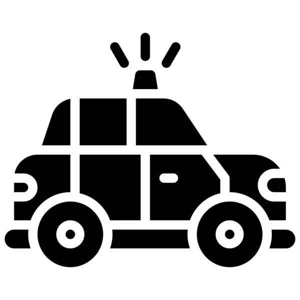 Police Car Icon Protest Related Vector Illustration — 스톡 벡터