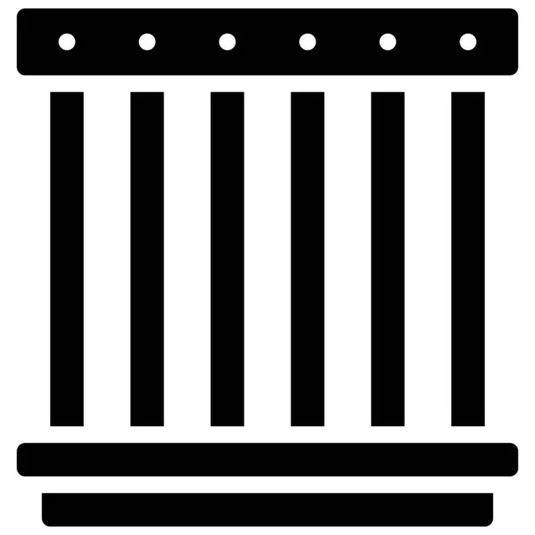 Icône Cage Illustration Vectorielle Liée Manifestation — Image vectorielle