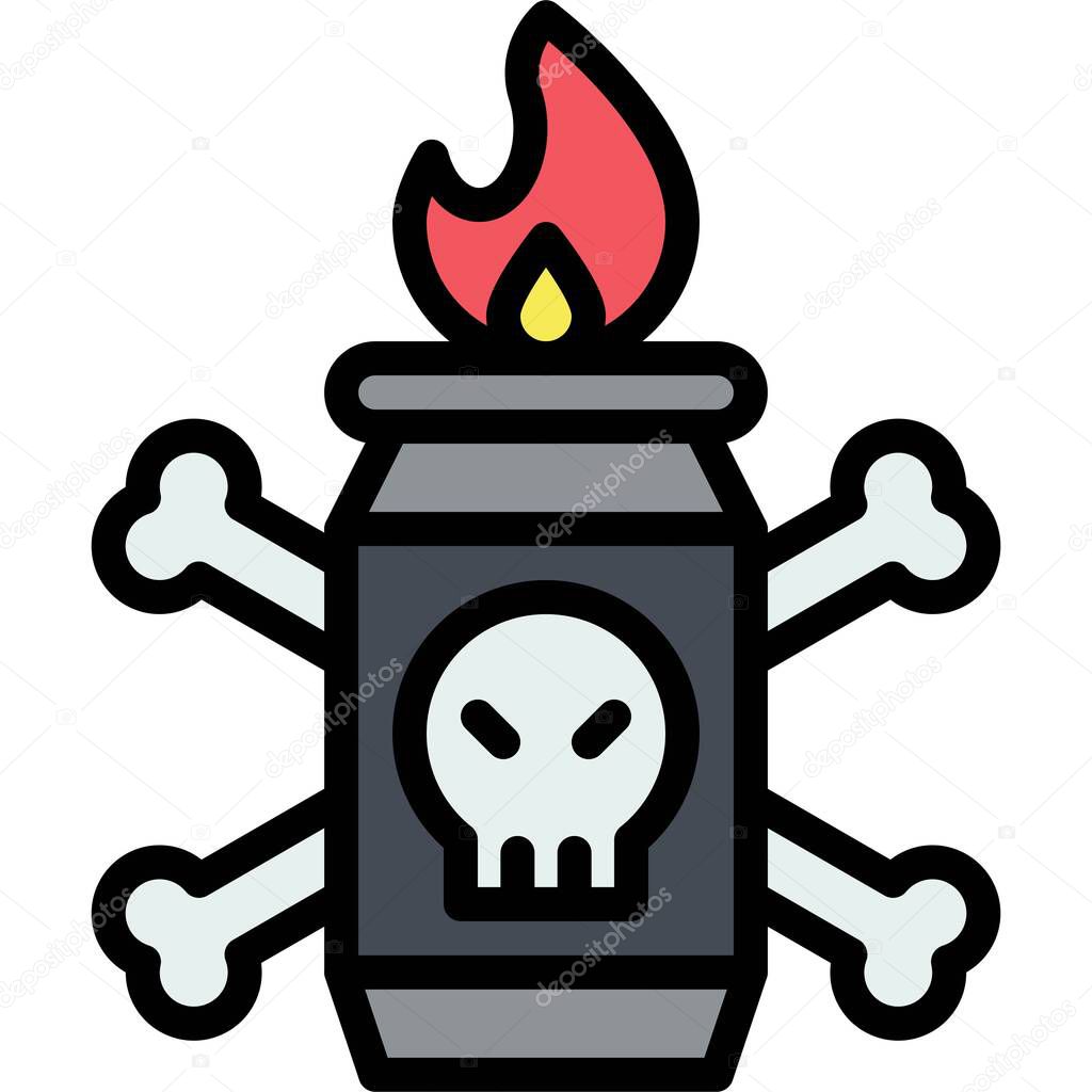 Molotov cocktail icon, Protest related vector illustration