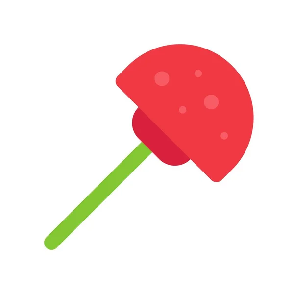 Lollipop Icoon Kerst Eten Drinken Vector Illustratie — Stockvector
