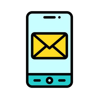 E- posta Uygulaması simgesi, mobil uygulama vektör illüstrasyonuName