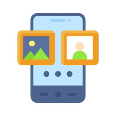 Fotoğraf Uygulaması simgesi, mobil uygulama vektör illüstrasyonuName