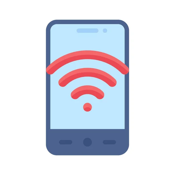 Icono Conexión Wifi Ilustración Vectores Relacionados Con Aplicaciones Móviles — Vector de stock