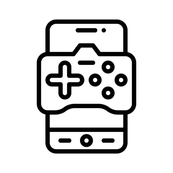 Game Controller Icon Mobile Application Related Vector Illustration — Stock Vector