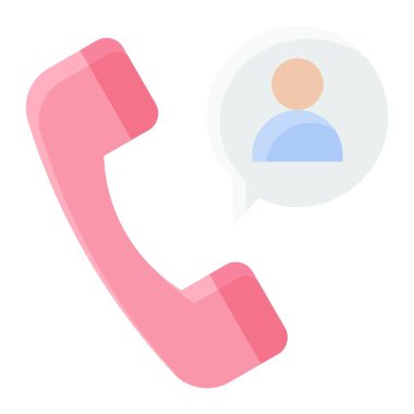 Telefon çağrısı simgesi, doğum günü ve parti bağlantılı vektör illüstrasyonuyla doğum günü dilekleri