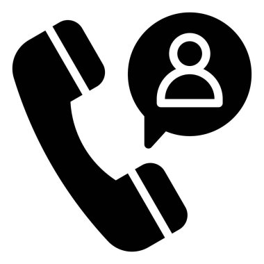 Telefon çağrısı simgesi, doğum günü ve parti bağlantılı vektör illüstrasyonuyla doğum günü dilekleri