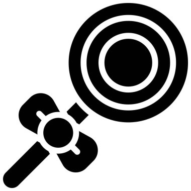 Lolipop simgesi, doğum günü ve partiyle ilgili vektör illüstrasyonu